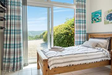 One of the single bedrooms.