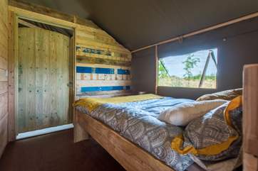 Tembo's double bedroom will look very similar to this (this is Twiga, the neighbouring safari tent).
