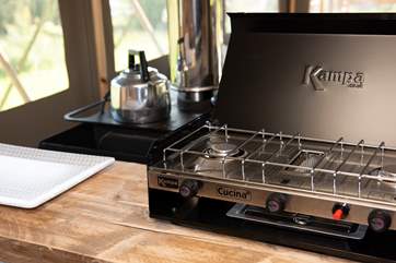There is a gas hob provided as your cooking appliance.
