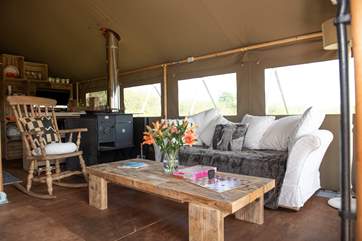A lovely seating area to relax at after a day exploring (or on the beach!).