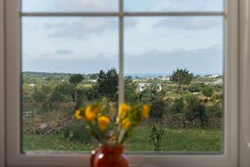 The view from the single bedroom (Bedroom 3).