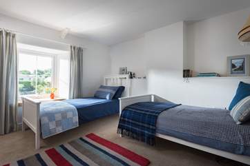 Bedroom 2 has twin beds.
