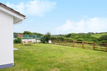 The garden is fully enclosed, ideal for young children and your four-legged friends.