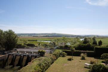 The views stretch all the way along across the marshes to Culver Downs