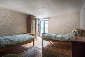 One of the twin bedrooms.