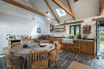 The kitchen is the hub of this welcoming home.