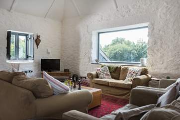 Comfy sofas to relax on with family and friends.