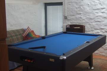 The pool-table in the snug.