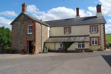 This photograph shows the farmhouse from the back, although of course you can have access this side too if you wish.