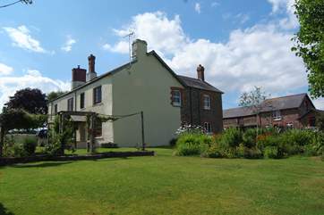 Greendown Farmhouse is in a stunning position on the edge of the farmstead, with unspoilt views across the countryside.
