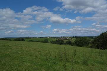 The hill top setting is so peaceful and celebrates the real feeling of space that North Devon offers.