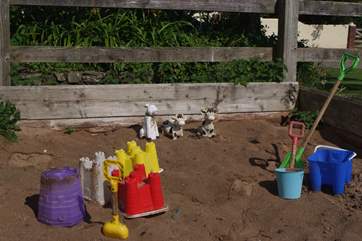 The play area even has a sand pit.