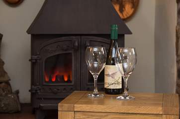 ... and very cosy to come back to after a day in the fresh air or walking along the coast.