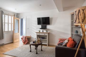 Beautiful throws, cushions and lampshades throughout the cottage.
