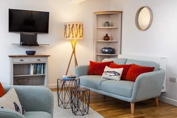 There are fabulous cushions and throws throughout the property.