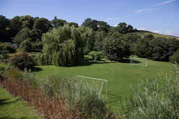 Full size football goals provide another area to let off some steam and showcase your skills.