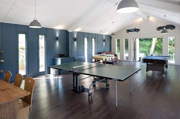 Beautifully designed, and well-equipped games-room. Hours of fun to be had in this shared facility.