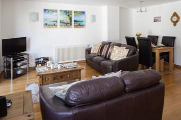 Light and airy open plan living areas.