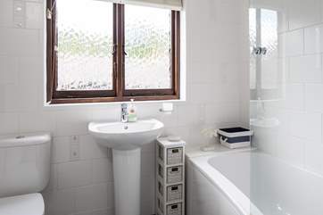 Sparkling bathroom.