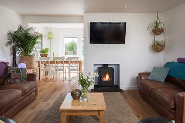The sitting area in the open-plan living-room.