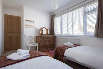 Bedroom 3 has twin beds.