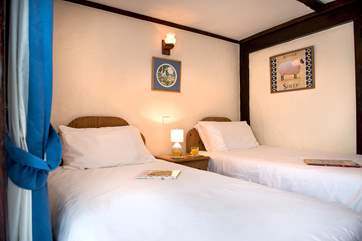 The twin bedroom.