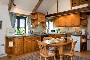 The cottage kitchen - pefect for those holiday morning fry ups!