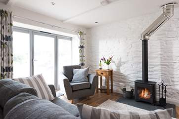 The light and stylish sitting area.