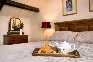 Breakfast in bed...go on, you are on holiday!