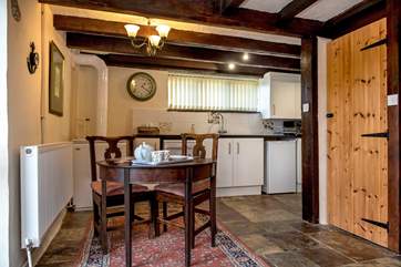 The dining area is close to the kitchen making it convenient when serving up your holiday meals