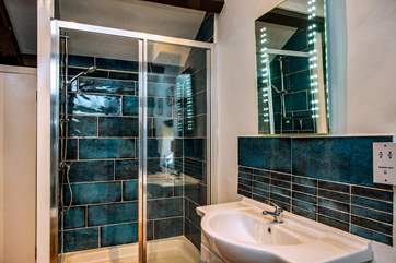 and a separate shower