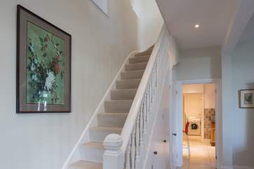 Stairs leading up from the dining-room to the first floor.
