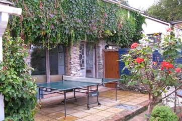 Anyone for a game of table tennis on the terrace?