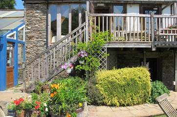Steps to the front door.