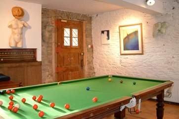 Glorious snooker table.