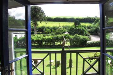 The stunning view from the living-room balcony.