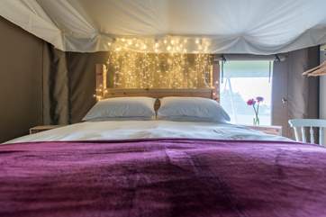 The gorgeous king-size bedroom.