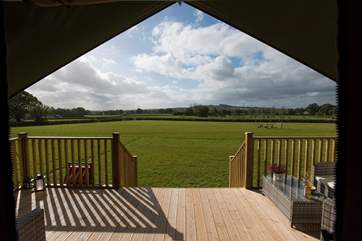 This is the lovely view that stretches out in front of you.