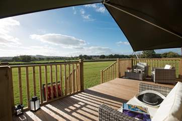 The wonderful views can be enjoyed from any direction on the deck.