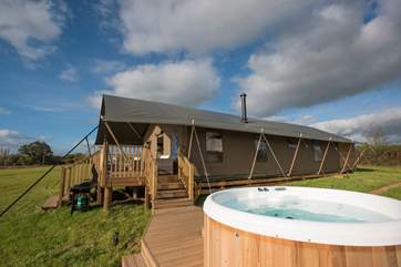 While away the hours in the hot tub - bliss!