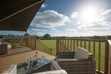 The wonderful views can be enjoyed from any direction on the deck.
