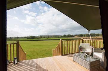 Enjoy a glass of wine (or two!) whilst the children run and play in the spacious meadow.