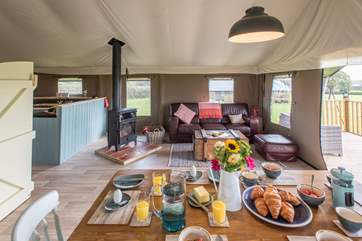 Enjoy a leisurely breakfast together before heading out for the day.