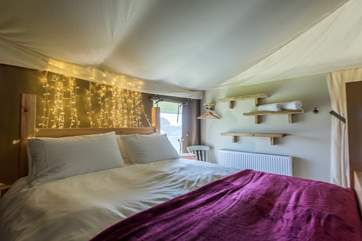 The gorgeous king-size bedroom.