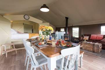 The living area is really spacious.