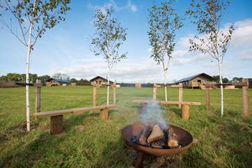 The fire-pit can be enjoyed by all - why not toast some marshmallows?