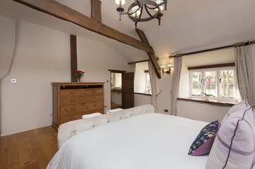 Another view of the bedroom, the door to the right leads to the en suite shower-room.