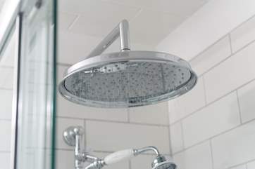 High water pressure and a drench-head shower...bliss!