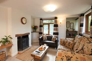 The sitting-room has a wood-burner to keep you nice and warm in the colder months