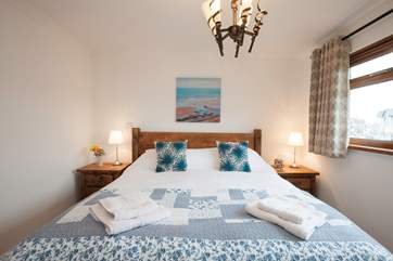 The master bedroom with super-king size bed for a good nights sleep